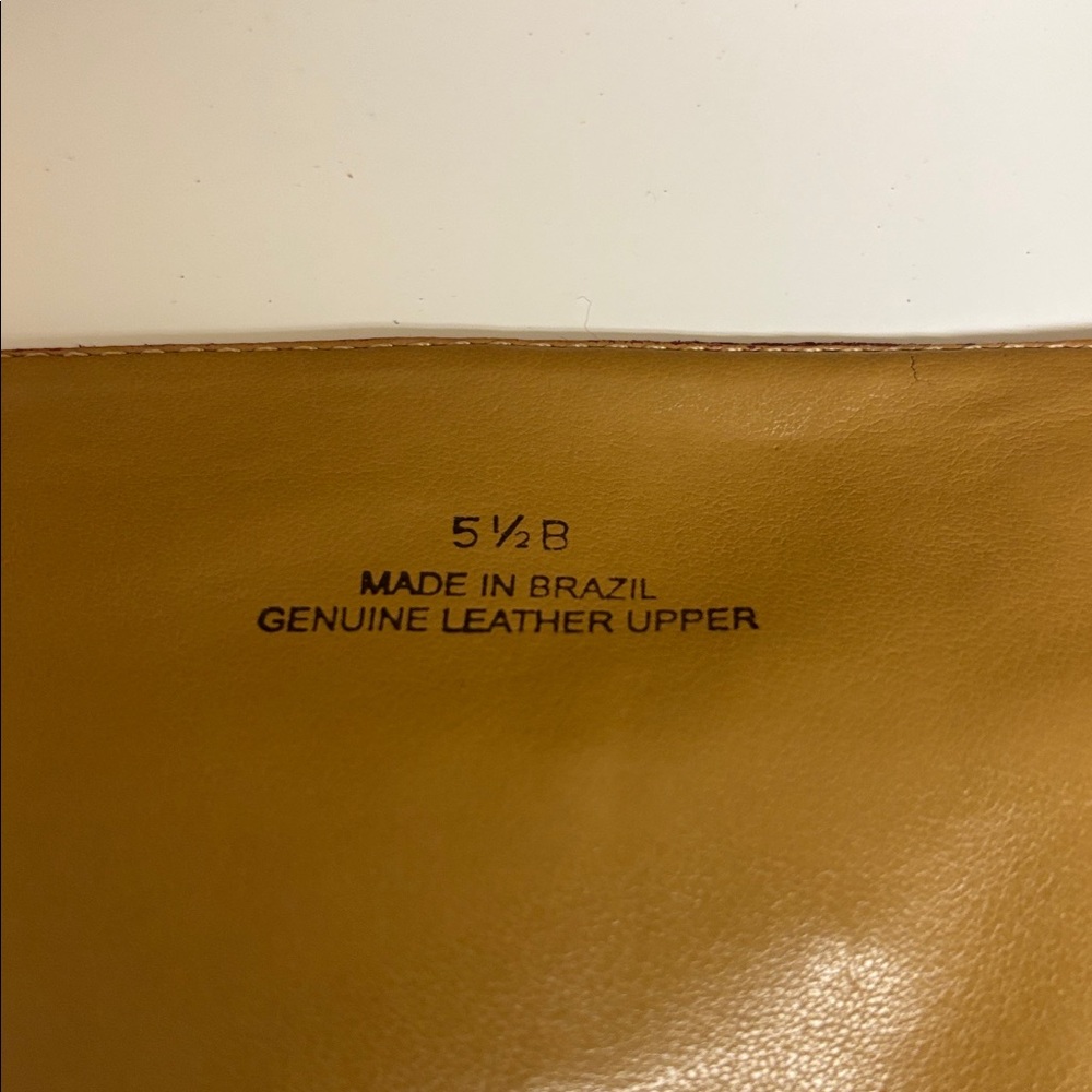 Anthropologie Red Leather Knee High Boots - Picture 6 of 8